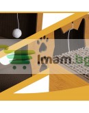 Драскалка за котки двуетажна къща легло с играчки неплъзгащо се